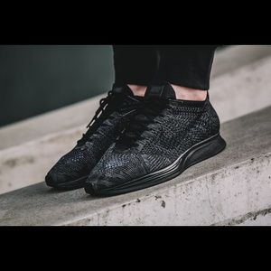 Nike Flyknit Racer Tripleblack (Running Shoe)
